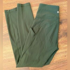 Lululemon Leggings- Wunder Train High Rise- Olive Green
